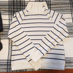 J. Crew Striped Turtleneck Sweater size M